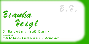 bianka heigl business card